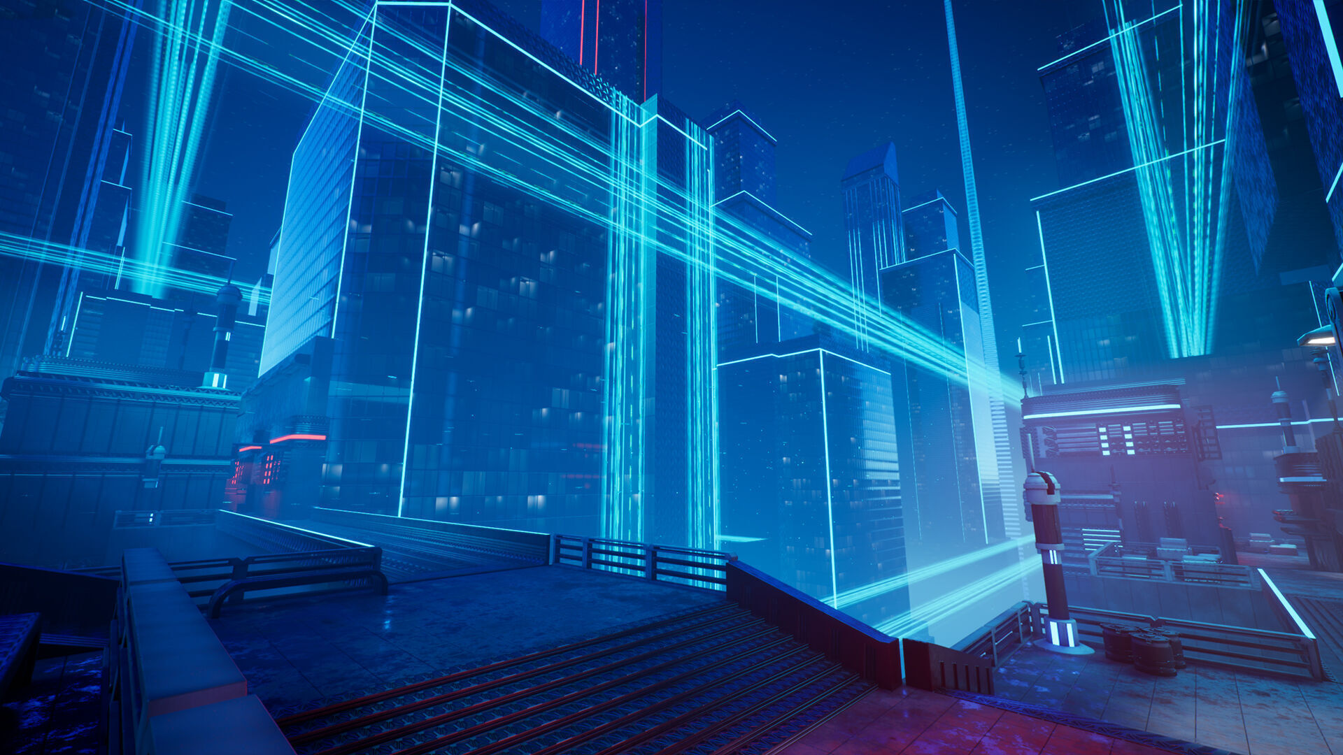 Electric City - Unreal Engine - Low-poly 3D model_5