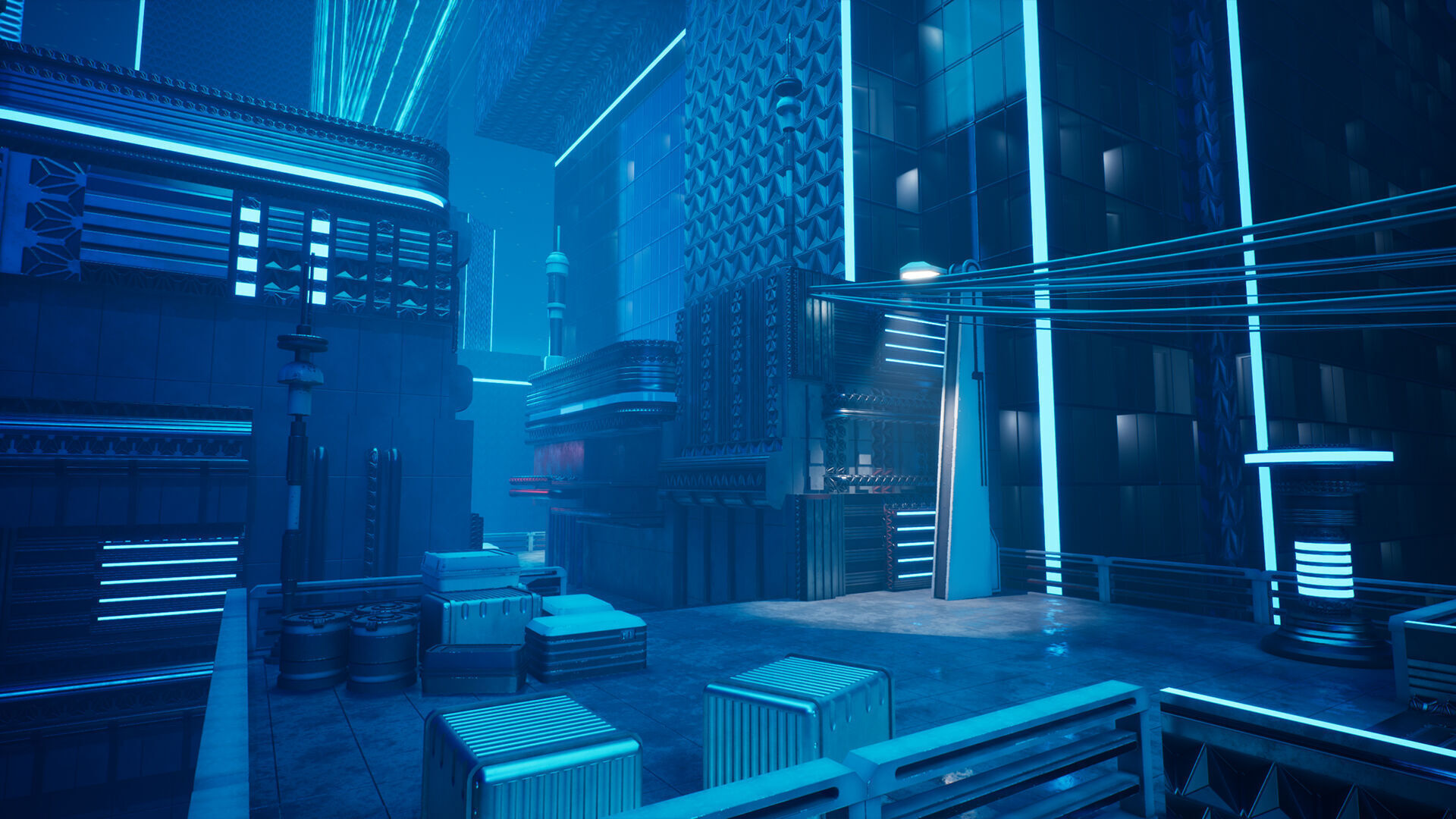 Electric City - Unreal Engine - Low-poly 3D model_12