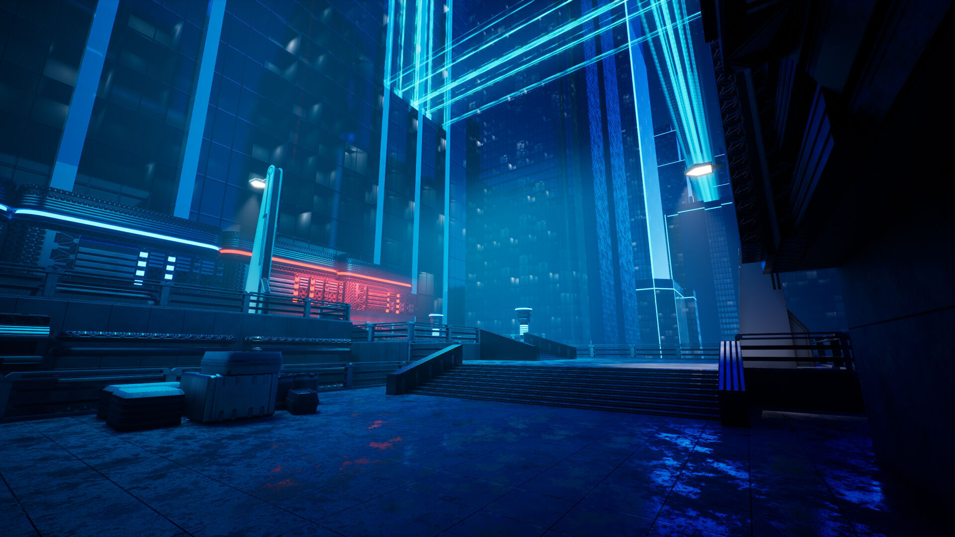 Electric City - Unreal Engine - Low-poly 3D model_17