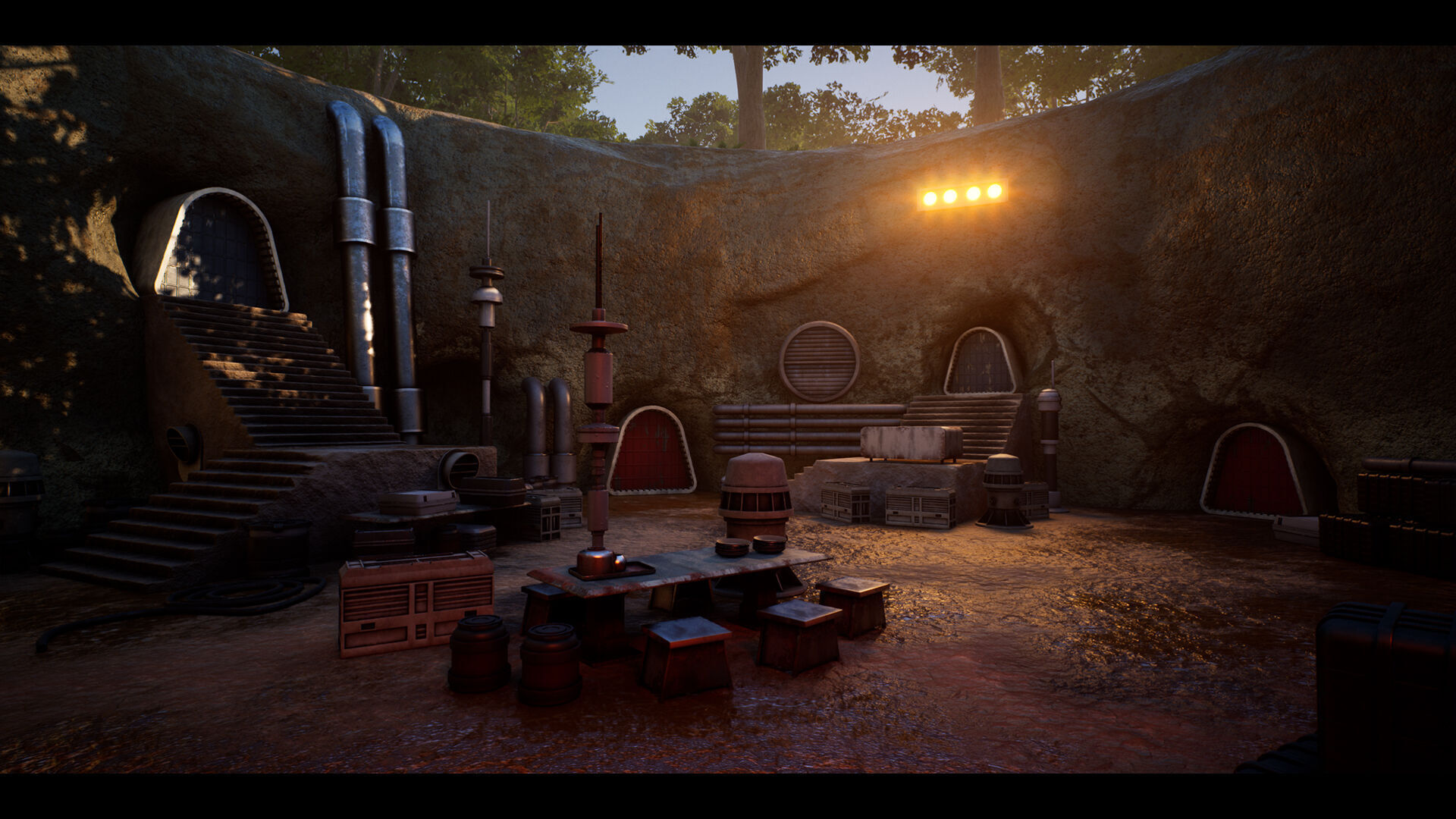 Science FIction Hideout - Unreal Engine - Low-poly 3D model_13