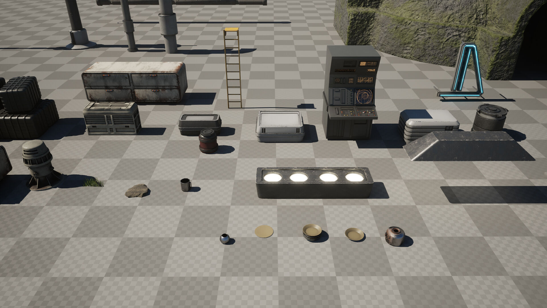 Science FIction Hideout - Unreal Engine - Low-poly 3D model_23