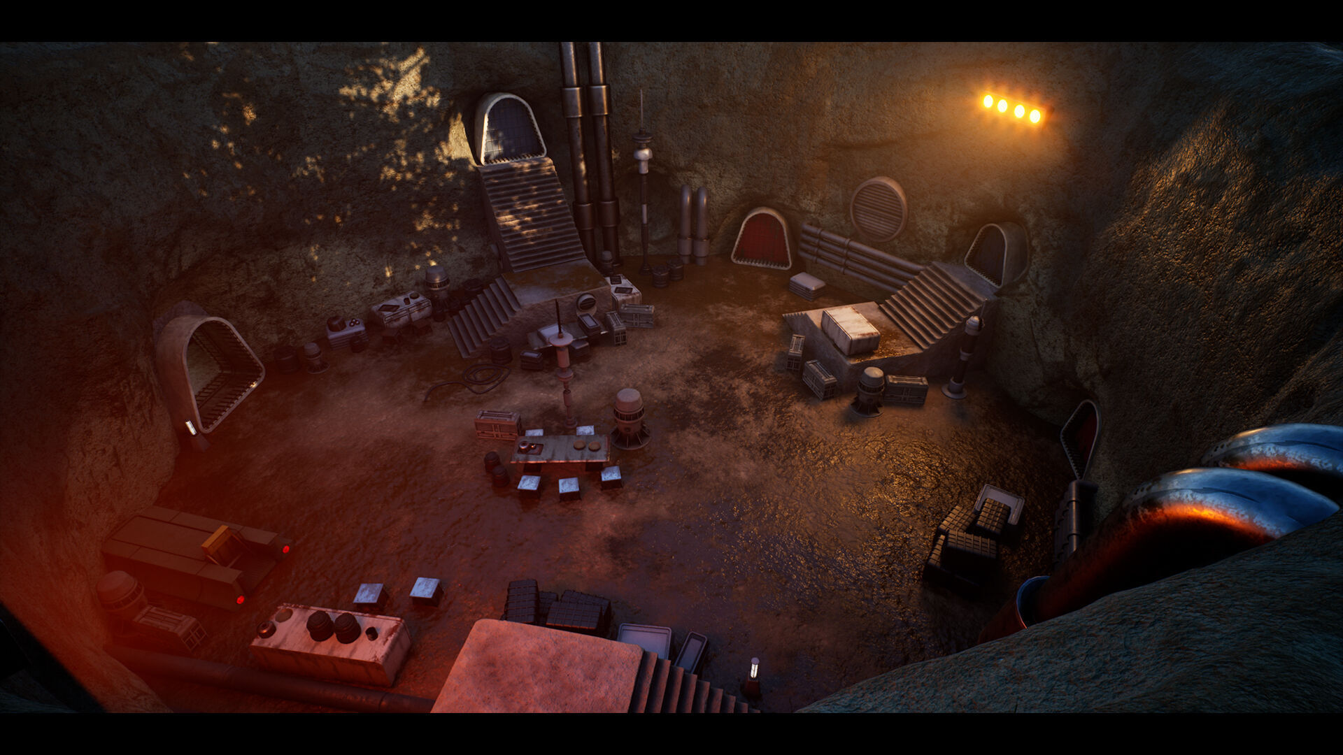 Science FIction Hideout - Unreal Engine - Low-poly 3D model_12