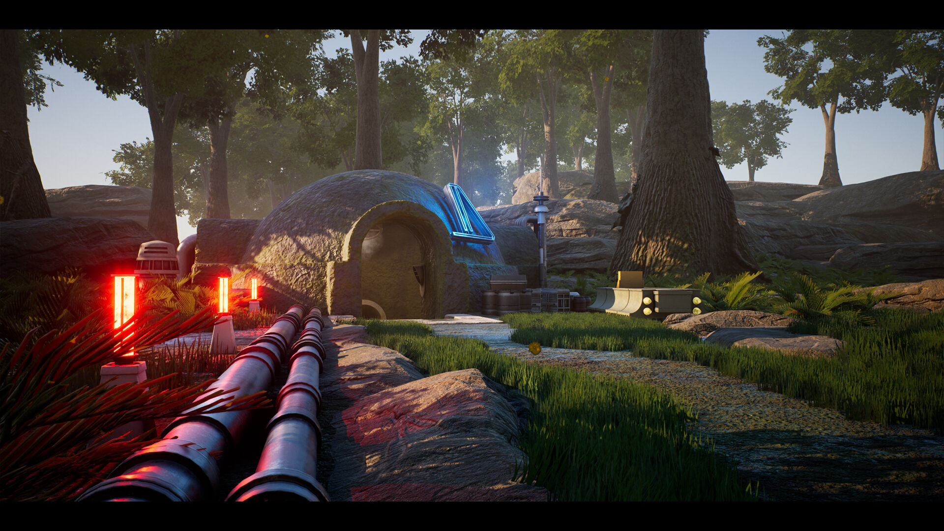 Science FIction Hideout - Unreal Engine - Low-poly 3D model_2