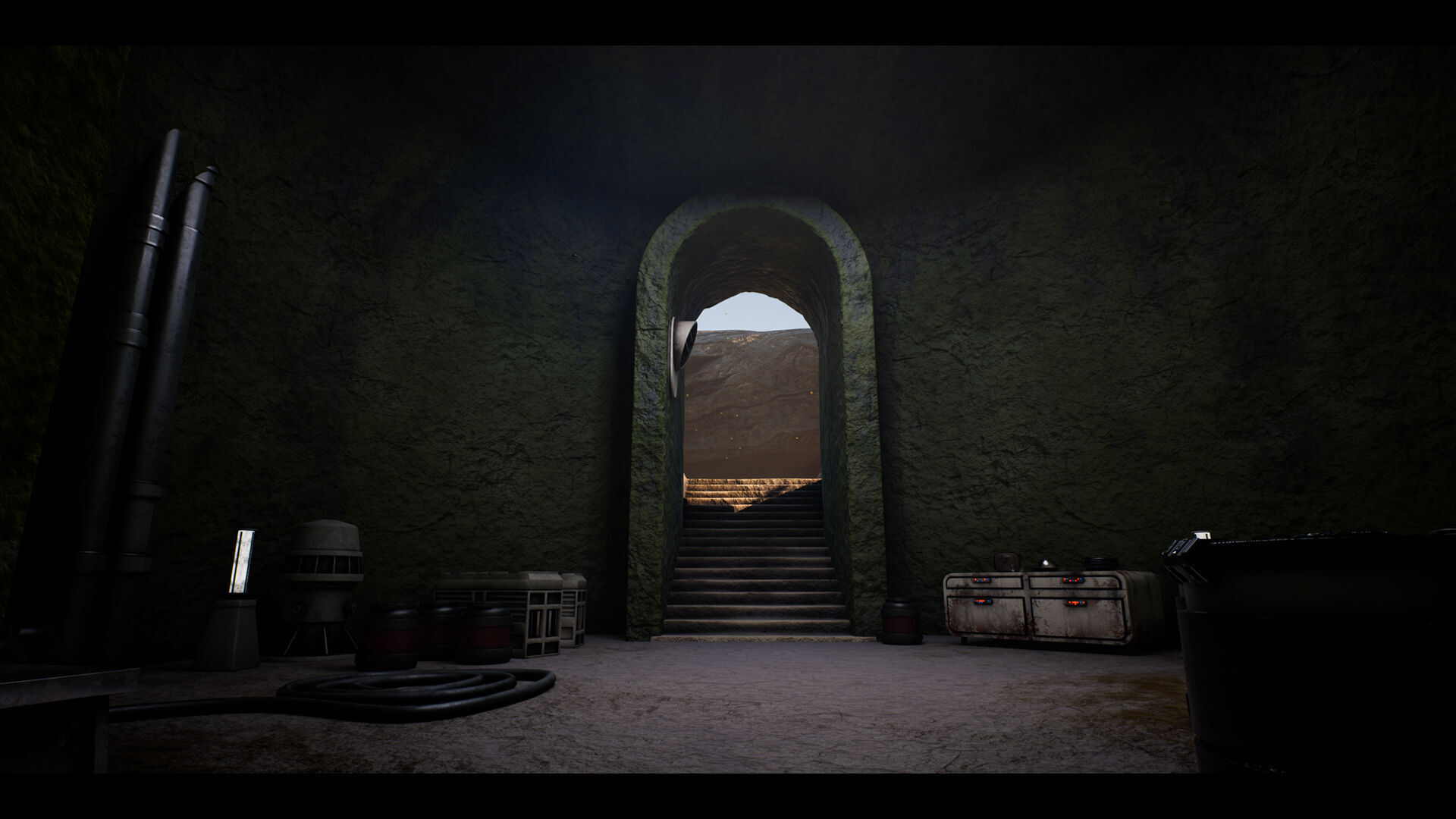 Science FIction Hideout - Unreal Engine - Low-poly 3D model_7