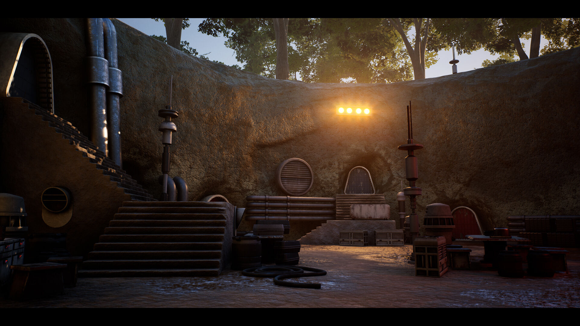 Science FIction Hideout - Unreal Engine - Low-poly 3D model_17