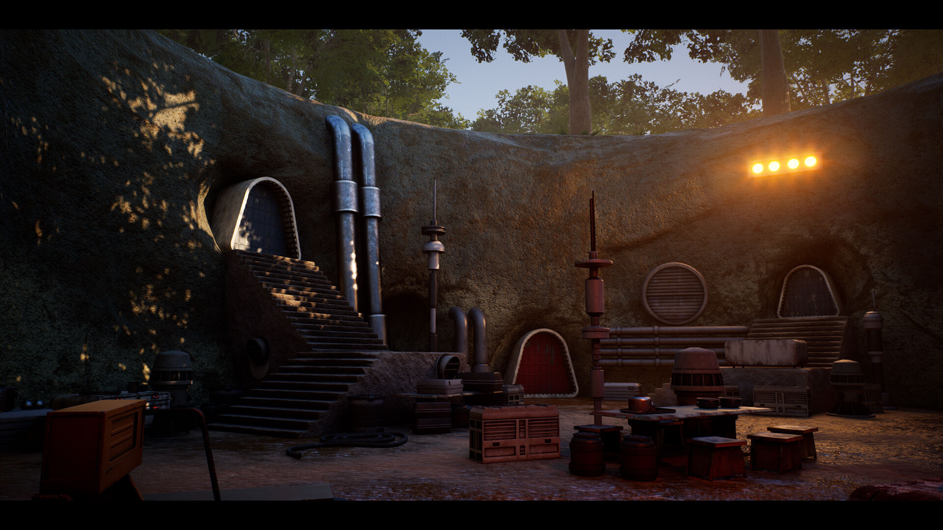 Science FIction Hideout - Unreal Engine - Low-poly 3D model_15