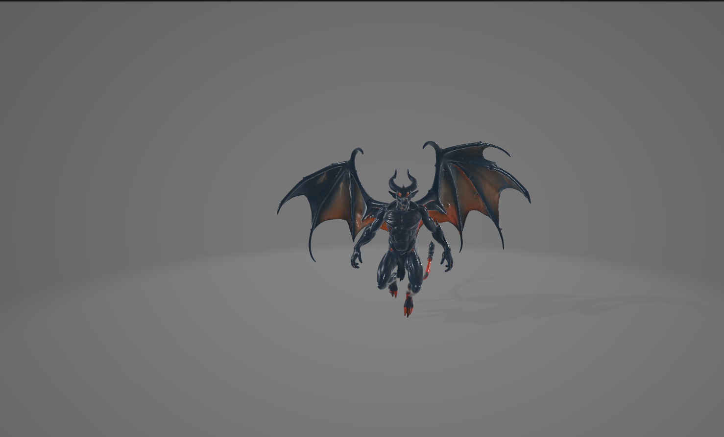 Demonic and Draconic Fantasy Character Lineup Blender 3D Models Low-poly 3D model_6