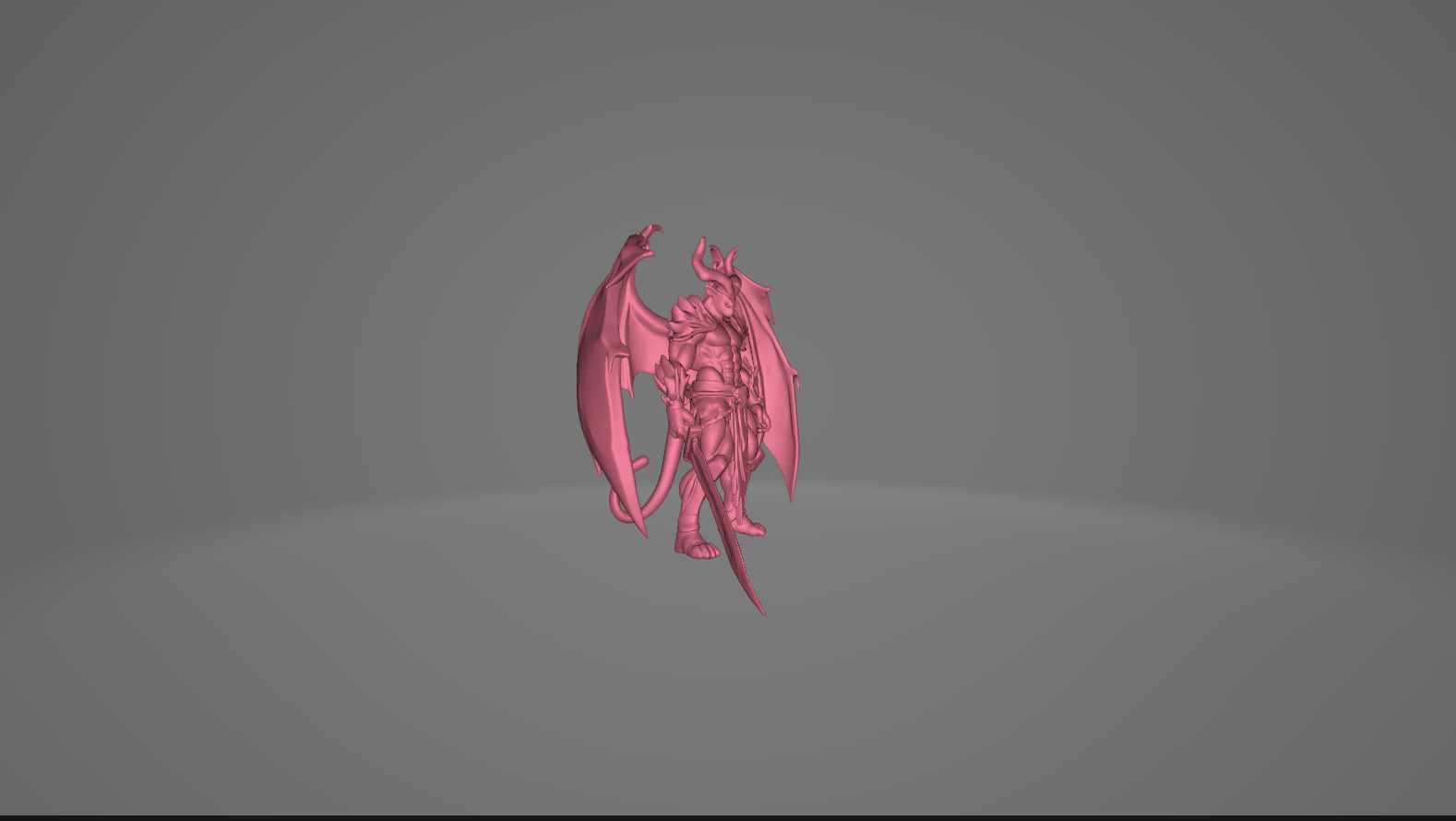 Demonic and Draconic Fantasy Character Lineup Blender 3D Models Low-poly 3D model_62