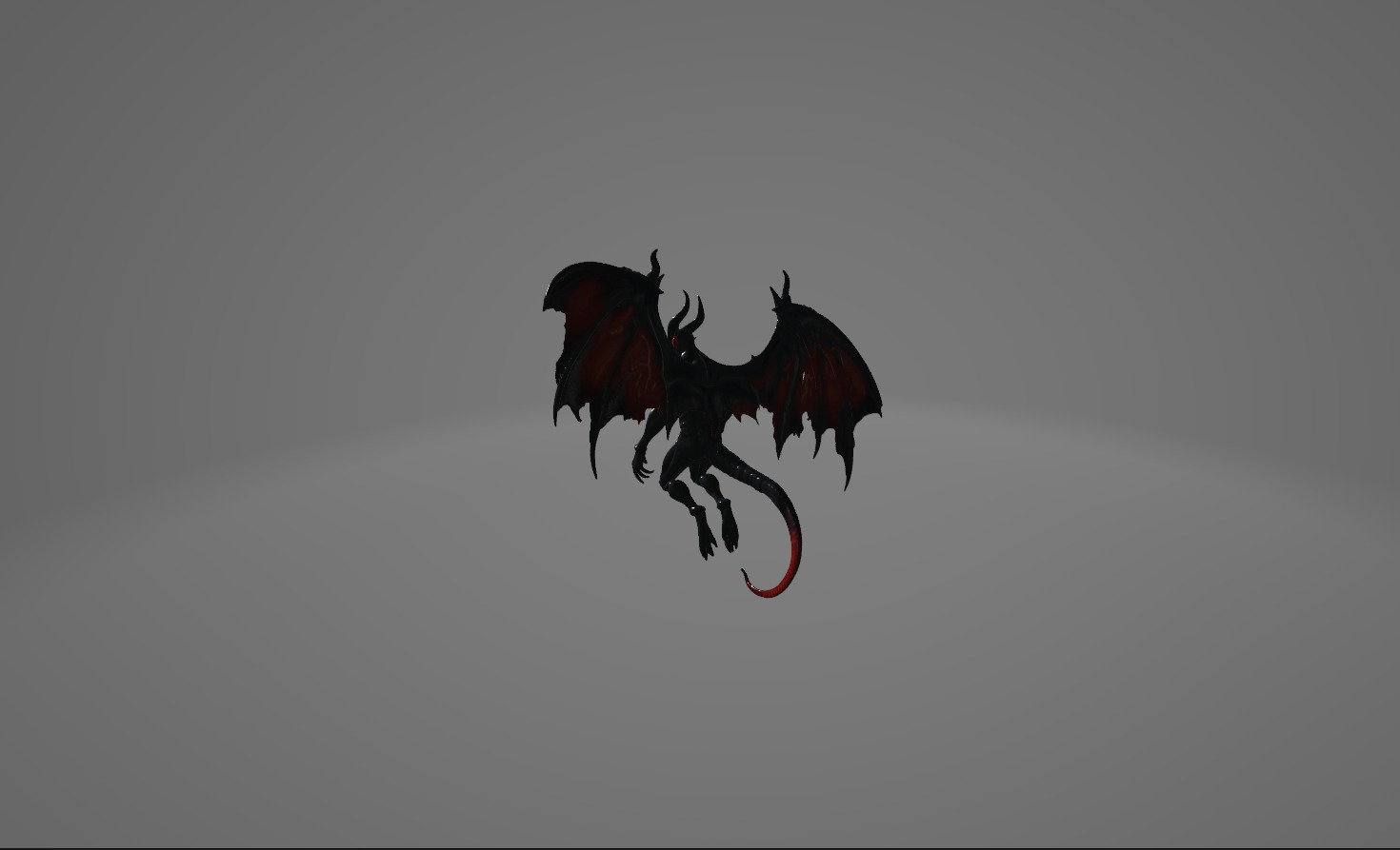 Demonic and Draconic Fantasy Character Lineup Blender 3D Models Low-poly 3D model_22