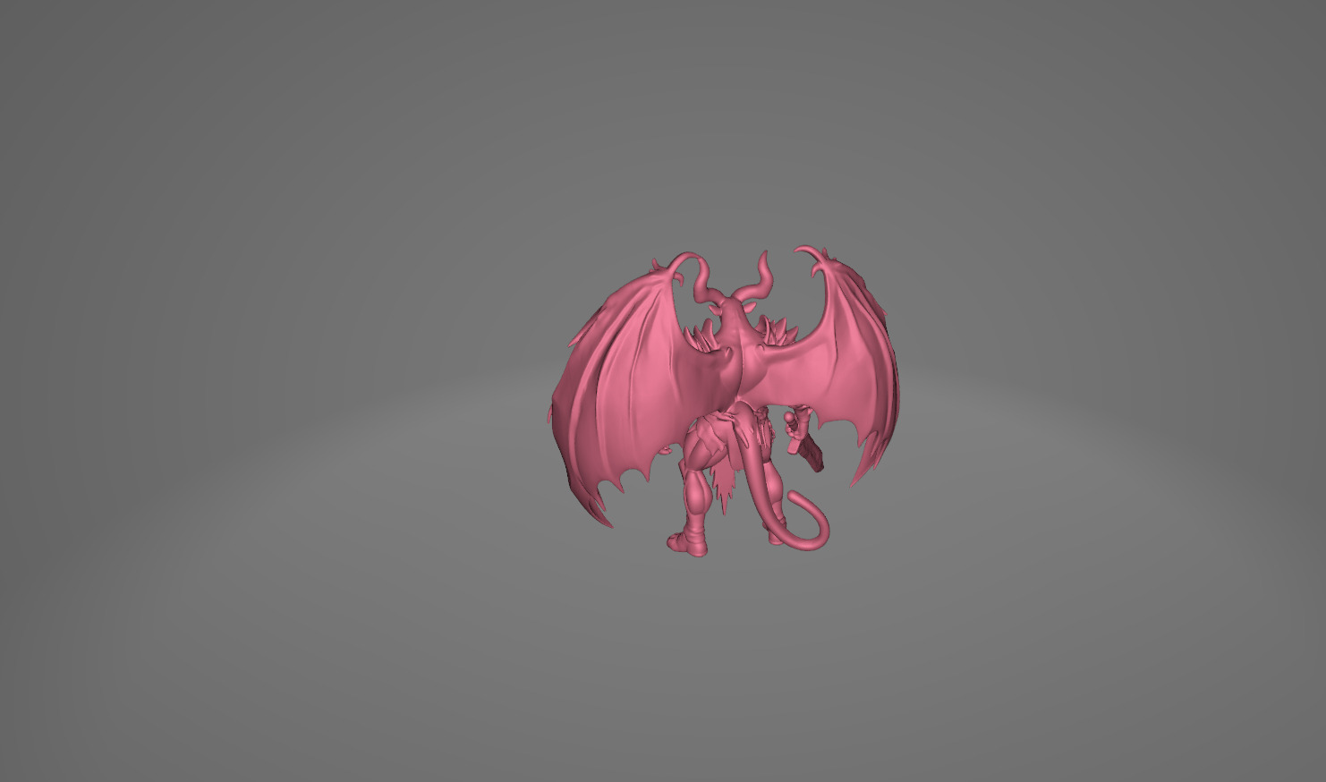Demonic and Draconic Fantasy Character Lineup Blender 3D Models Low-poly 3D model_60