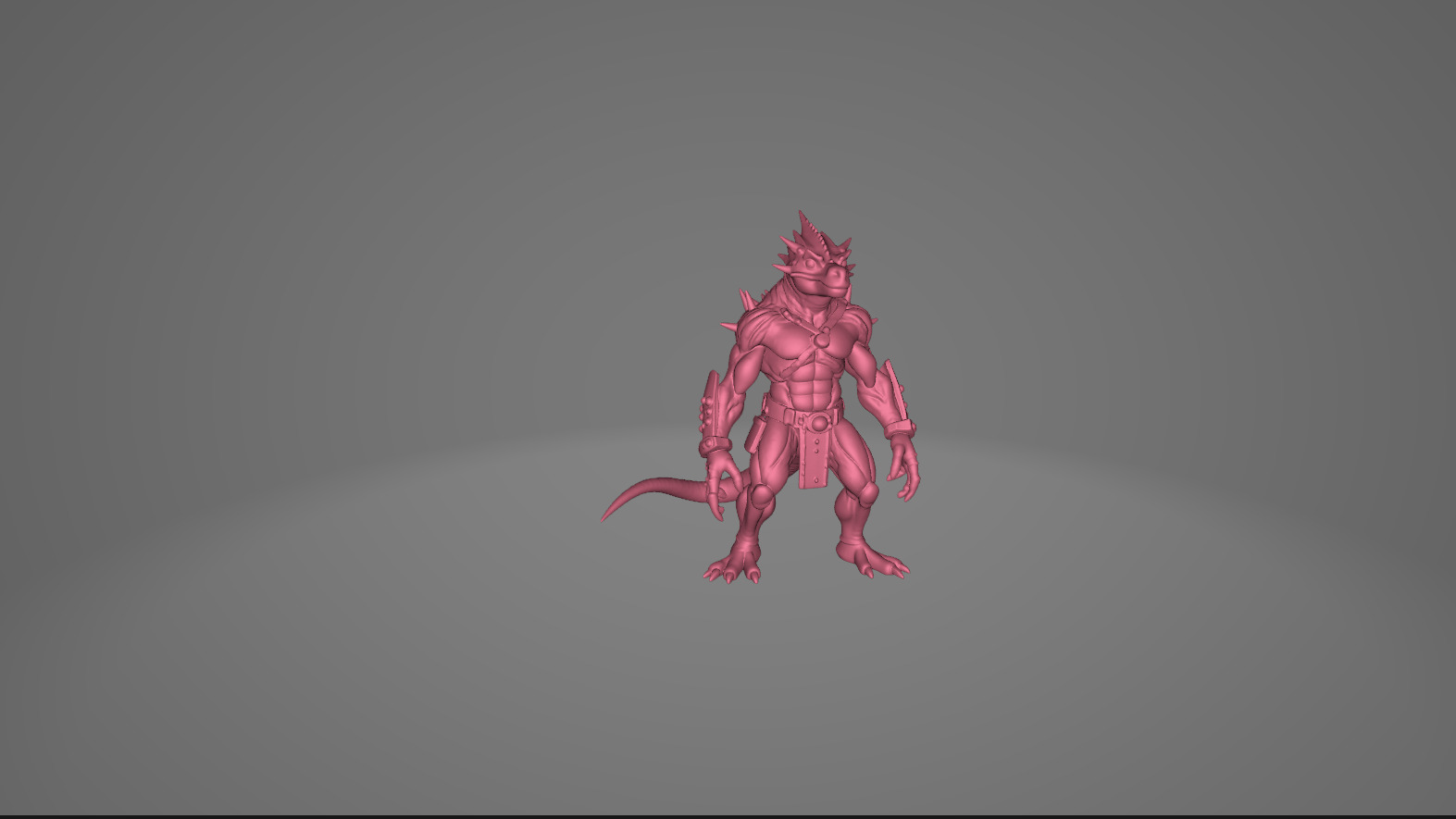 Demonic and Draconic Fantasy Character Lineup Blender 3D Models Low-poly 3D model_27