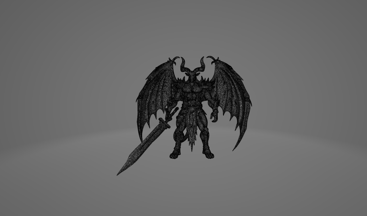 Demonic and Draconic Fantasy Character Lineup Blender 3D Models Low-poly 3D model_57