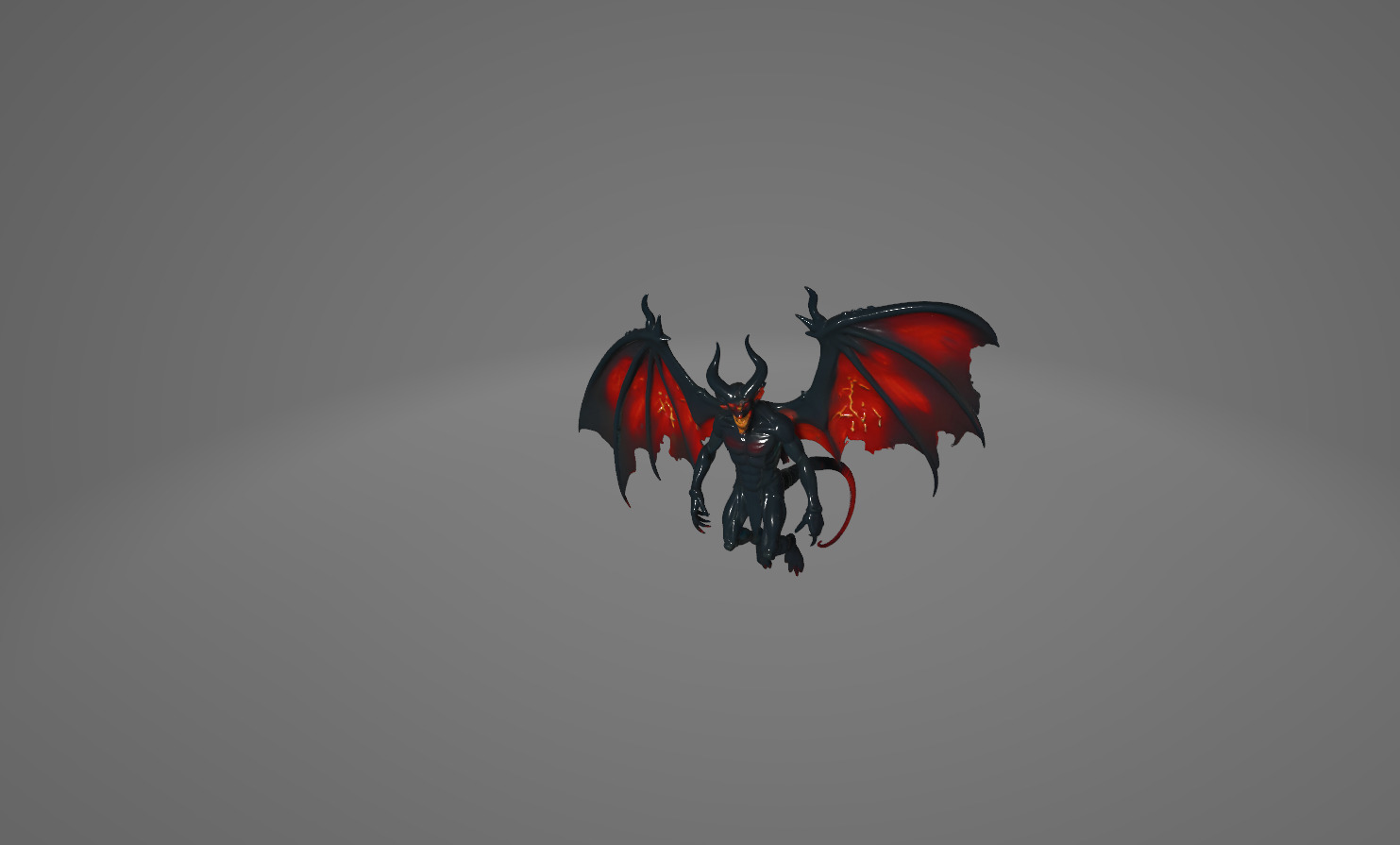 Demonic and Draconic Fantasy Character Lineup Blender 3D Models Low-poly 3D model_21