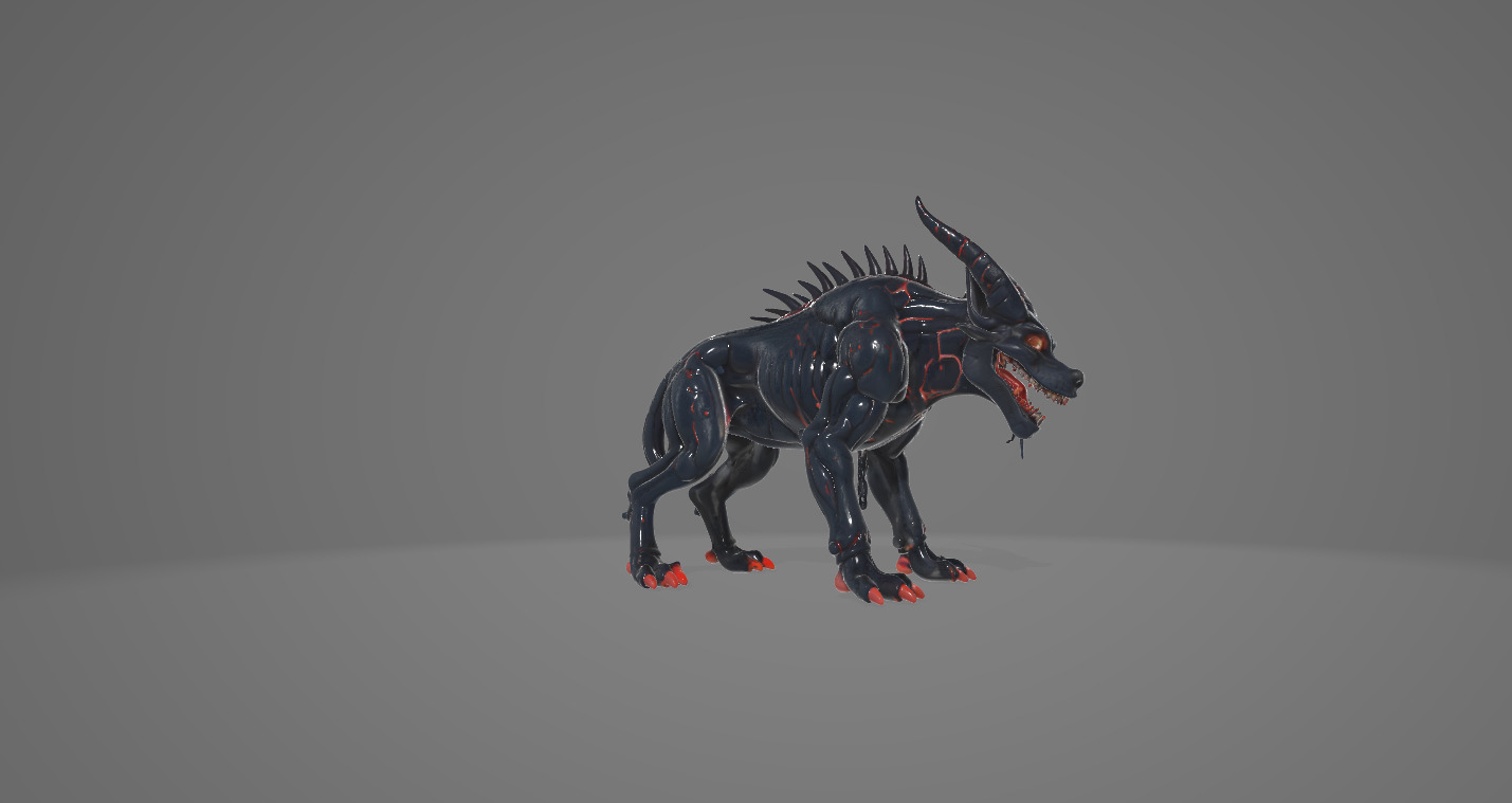 Demonic and Draconic Fantasy Character Lineup Blender 3D Models Low-poly 3D model_39