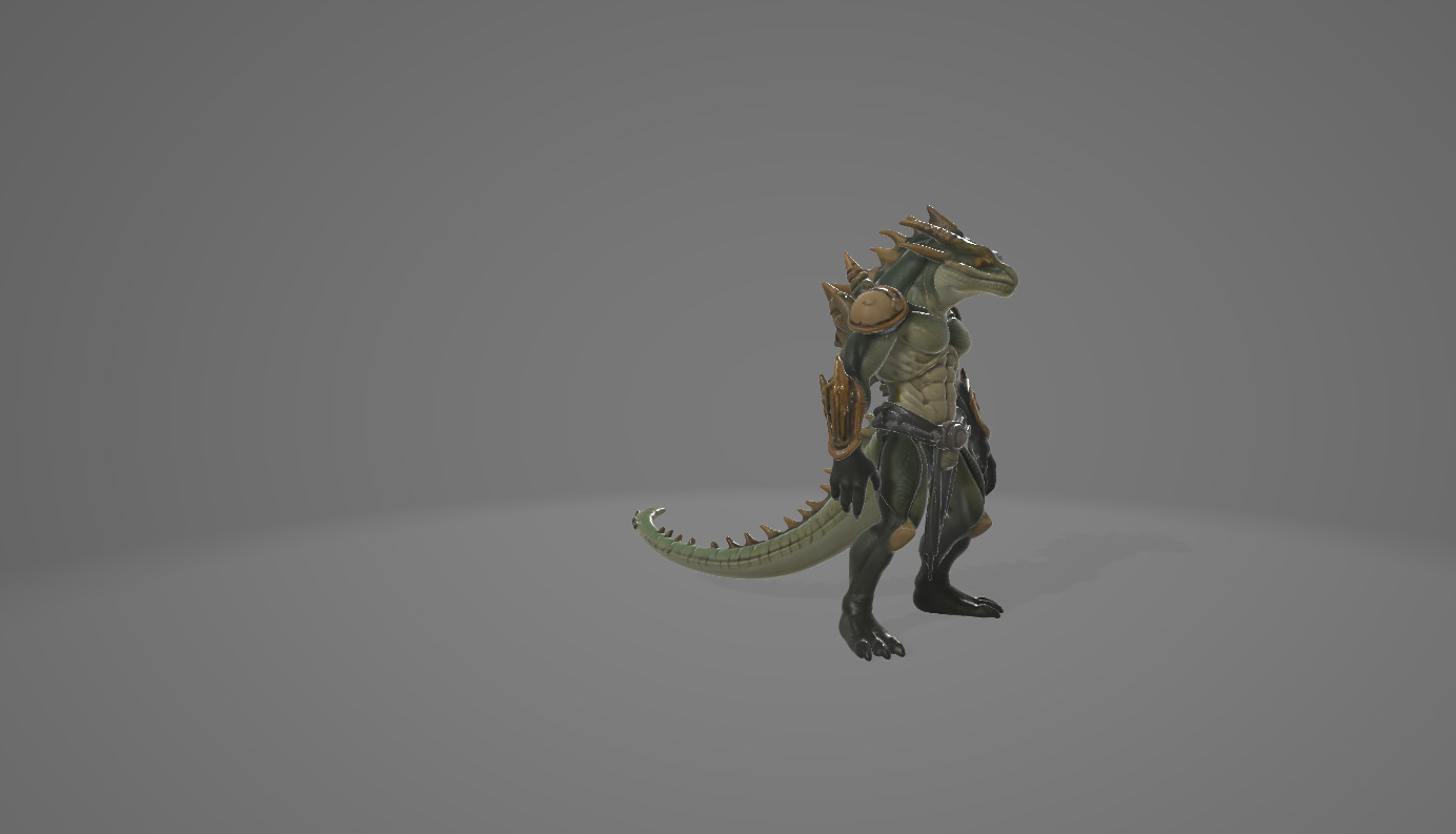 Demonic and Draconic Fantasy Character Lineup Blender 3D Models Low-poly 3D model_15