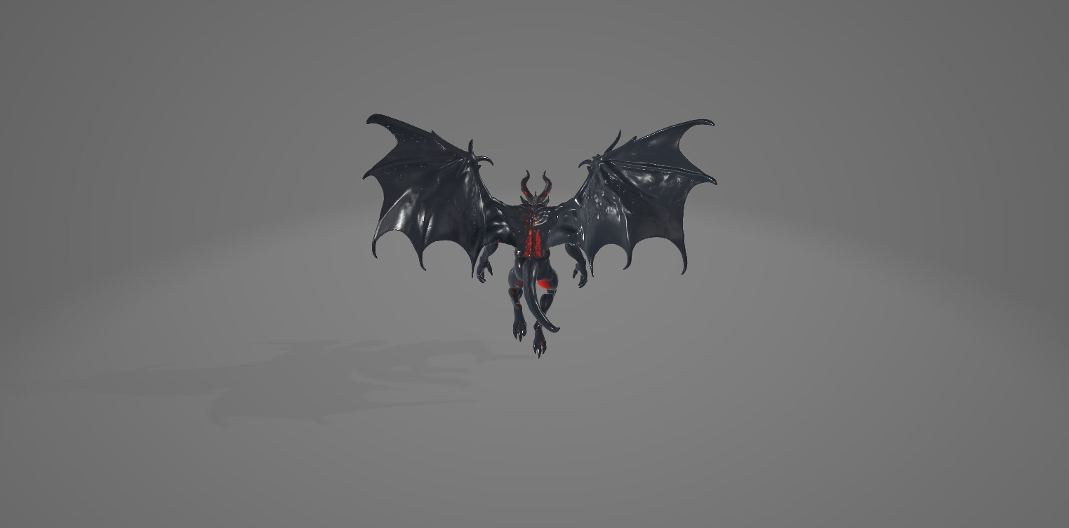 Demonic and Draconic Fantasy Character Lineup Blender 3D Models Low-poly 3D model_43