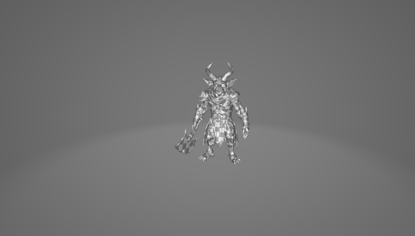 Demonic and Draconic Fantasy Character Lineup Blender 3D Models Low-poly 3D model_68
