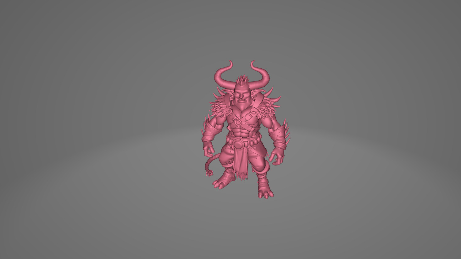 Demonic and Draconic Fantasy Character Lineup Blender 3D Models Low-poly 3D model_53