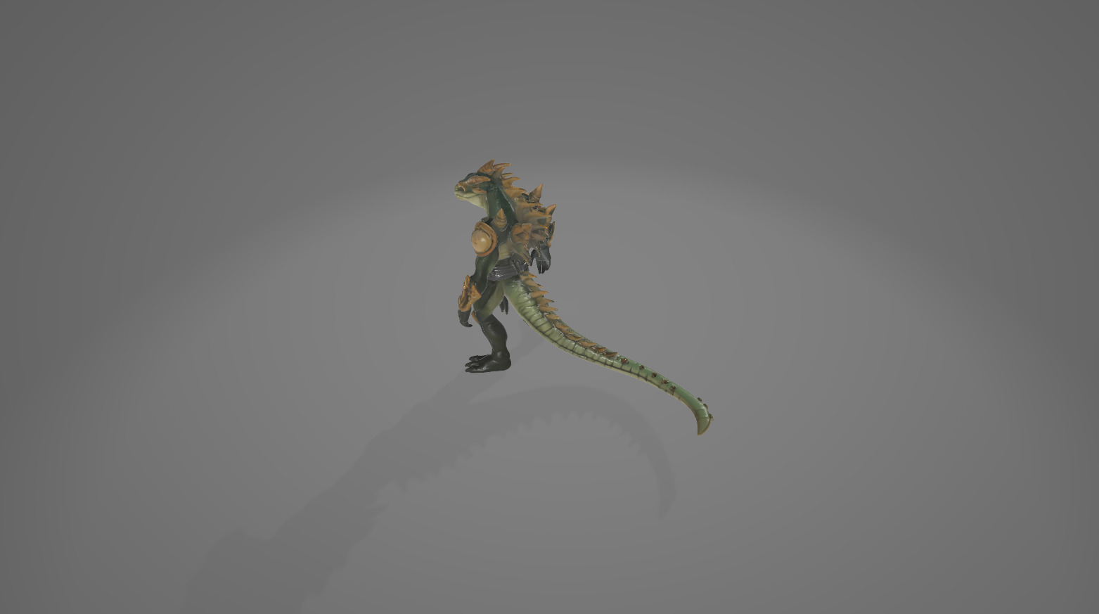 Demonic and Draconic Fantasy Character Lineup Blender 3D Models Low-poly 3D model_17