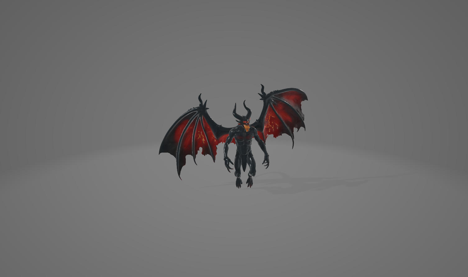 Demonic and Draconic Fantasy Character Lineup Blender 3D Models Low-poly 3D model_19