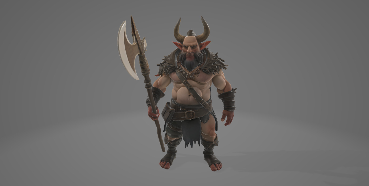 Demonic and Draconic Fantasy Character Lineup Blender 3D Models Low-poly 3D model_11