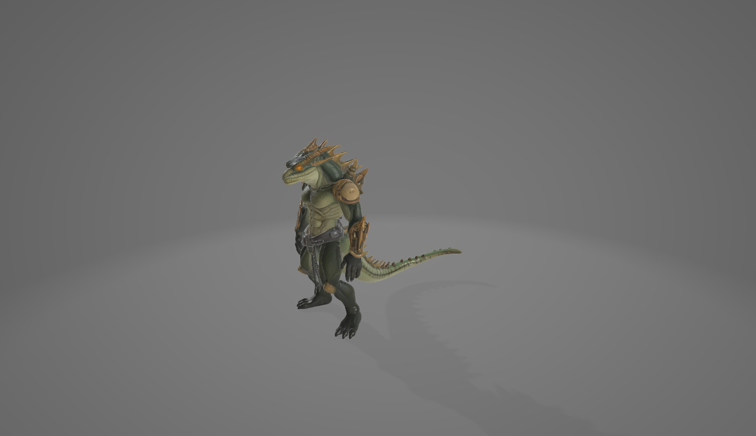 Demonic and Draconic Fantasy Character Lineup Blender 3D Models Low-poly 3D model_16