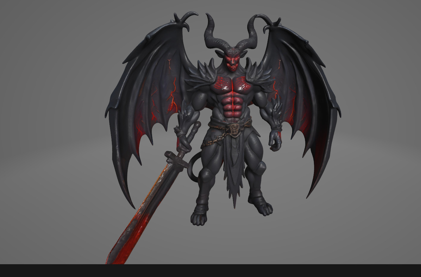 Demonic and Draconic Fantasy Character Lineup Blender 3D Models Low-poly 3D model_56
