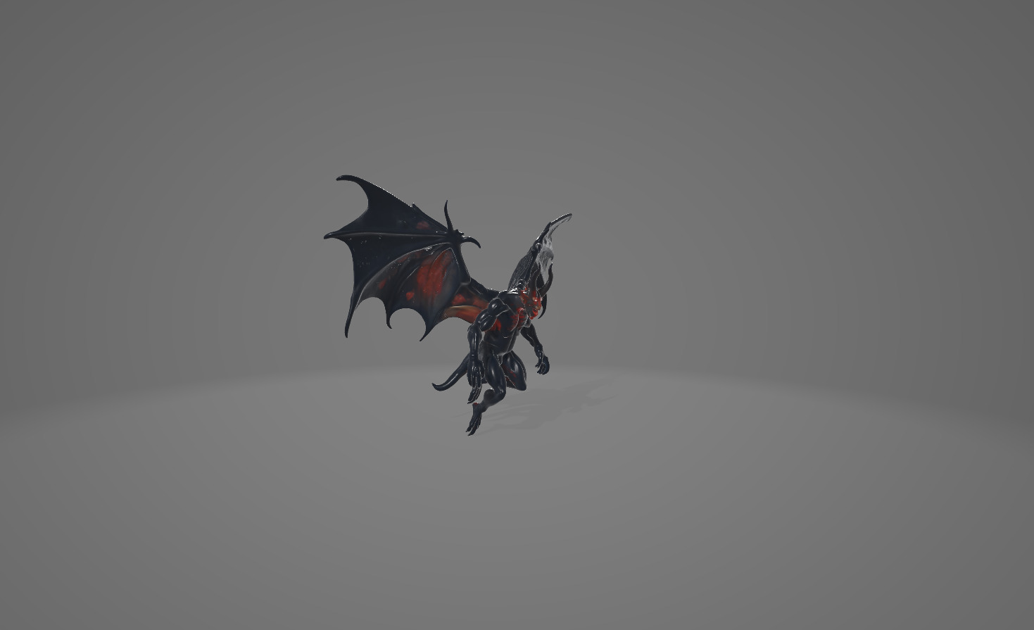 Demonic and Draconic Fantasy Character Lineup Blender 3D Models Low-poly 3D model_46