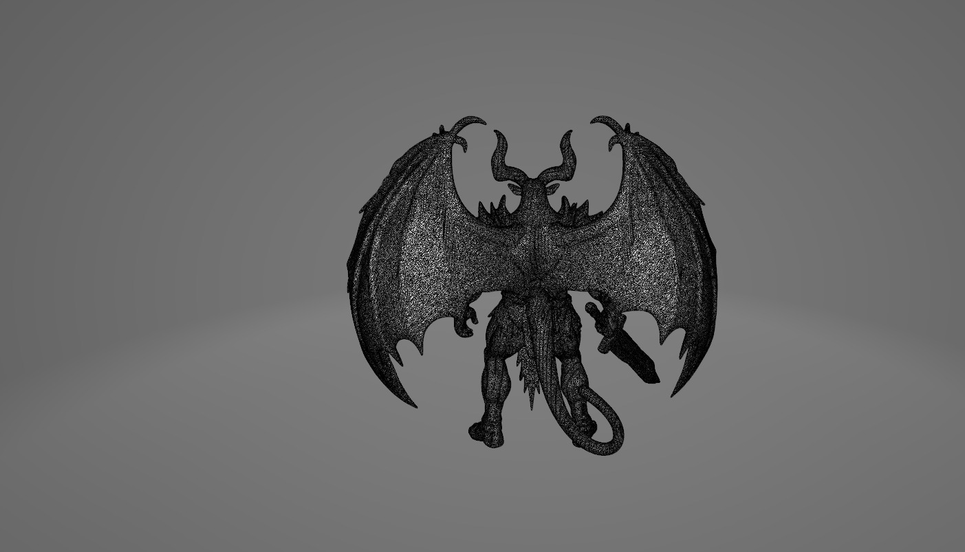 Demonic and Draconic Fantasy Character Lineup Blender 3D Models Low-poly 3D model_58