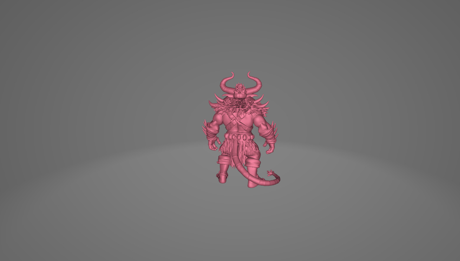 Demonic and Draconic Fantasy Character Lineup Blender 3D Models Low-poly 3D model_52