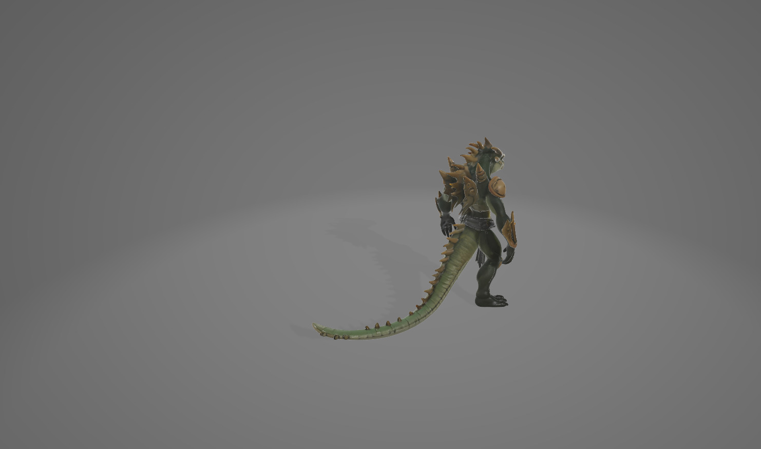 Demonic and Draconic Fantasy Character Lineup Blender 3D Models Low-poly 3D model_18