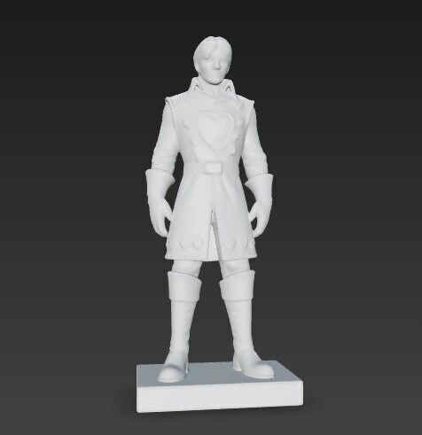 3D Printable King of Hearts Figure  3D model_10