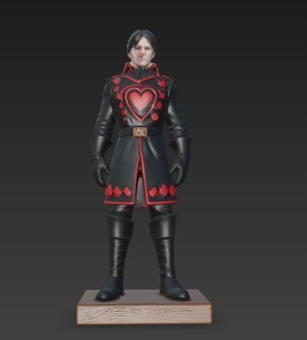 3D Printable King of Hearts Figure  3D model_16
