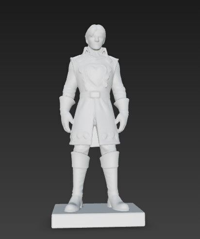3D Printable King of Hearts Figure  3D model_3