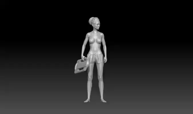 Lifeguard baywatch girl 1 3D print model
