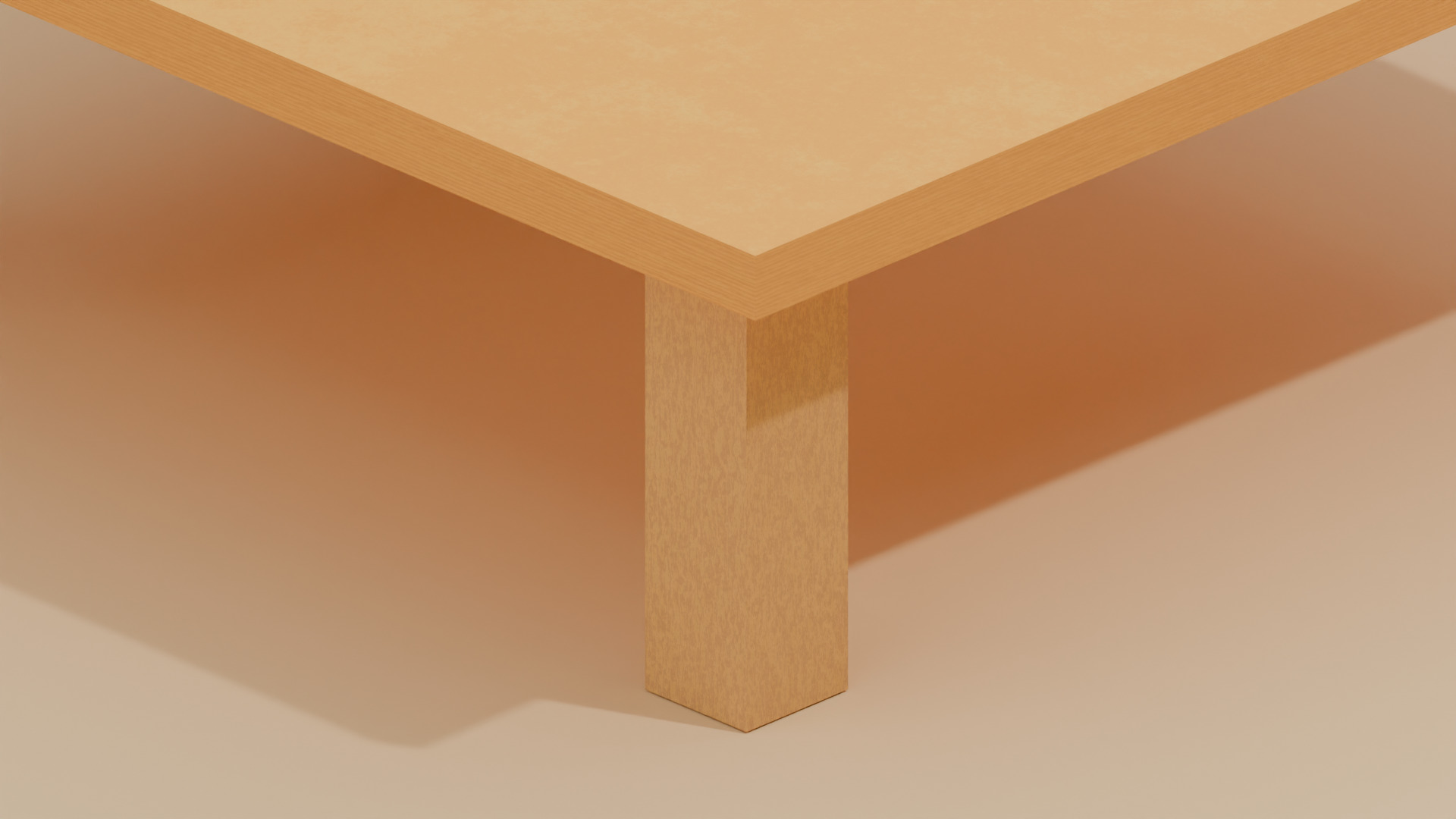 Modern Table  Minimalist Design Low-poly 3D model_8