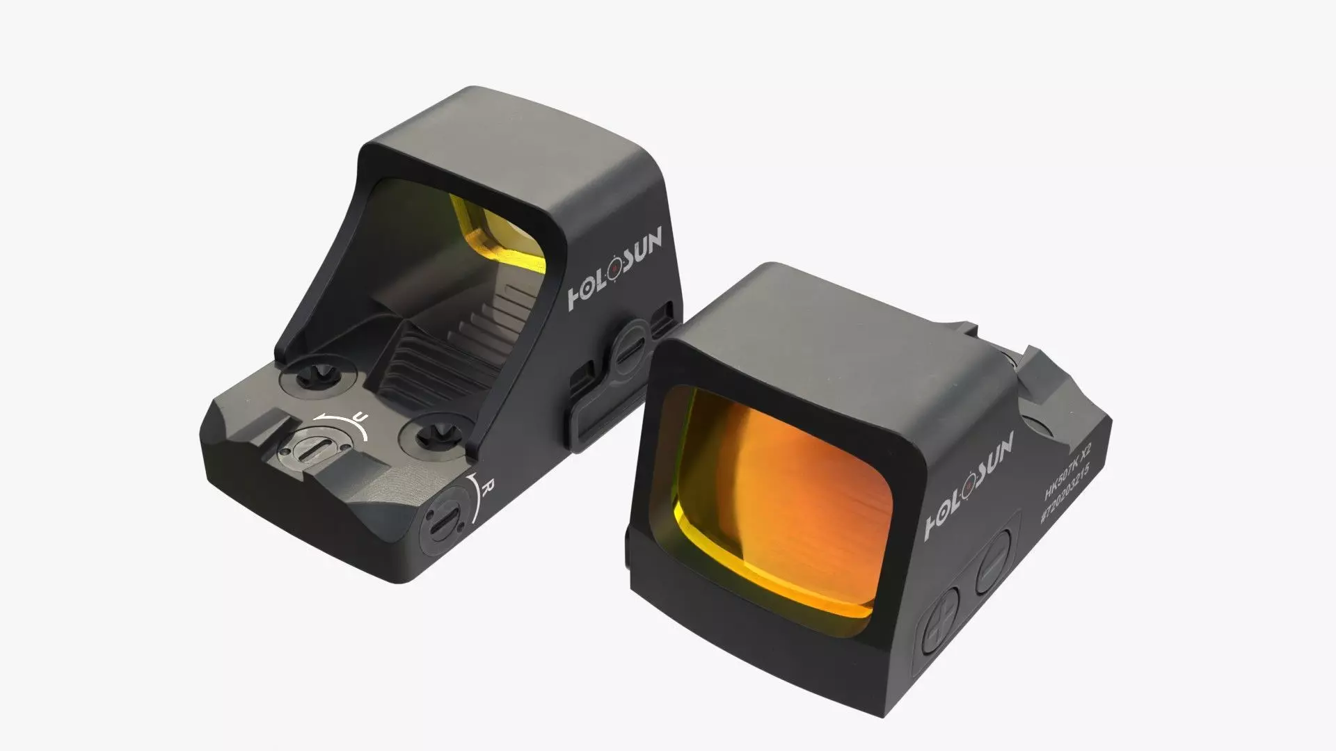 Holosun HS507K X2 red dot sight Low-poly 3D model_10