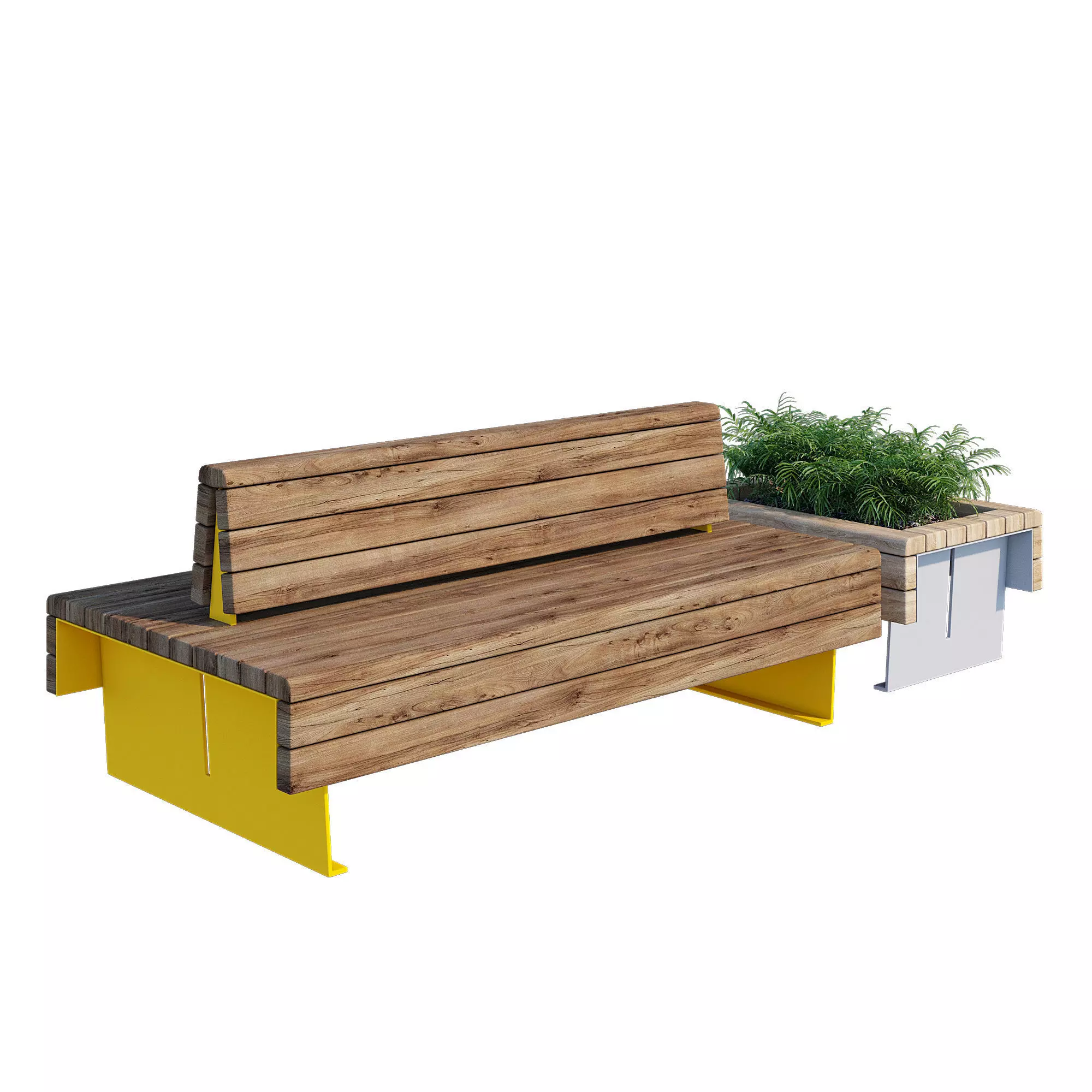 Flea bench 3D model