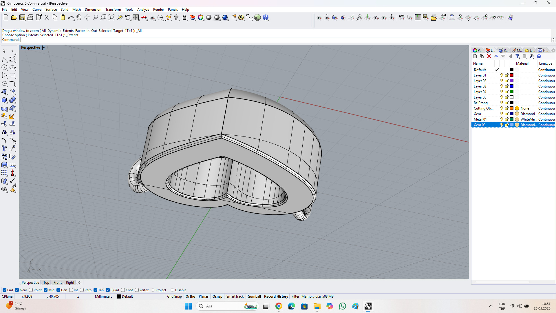 kalp kolye Free 3D model_3