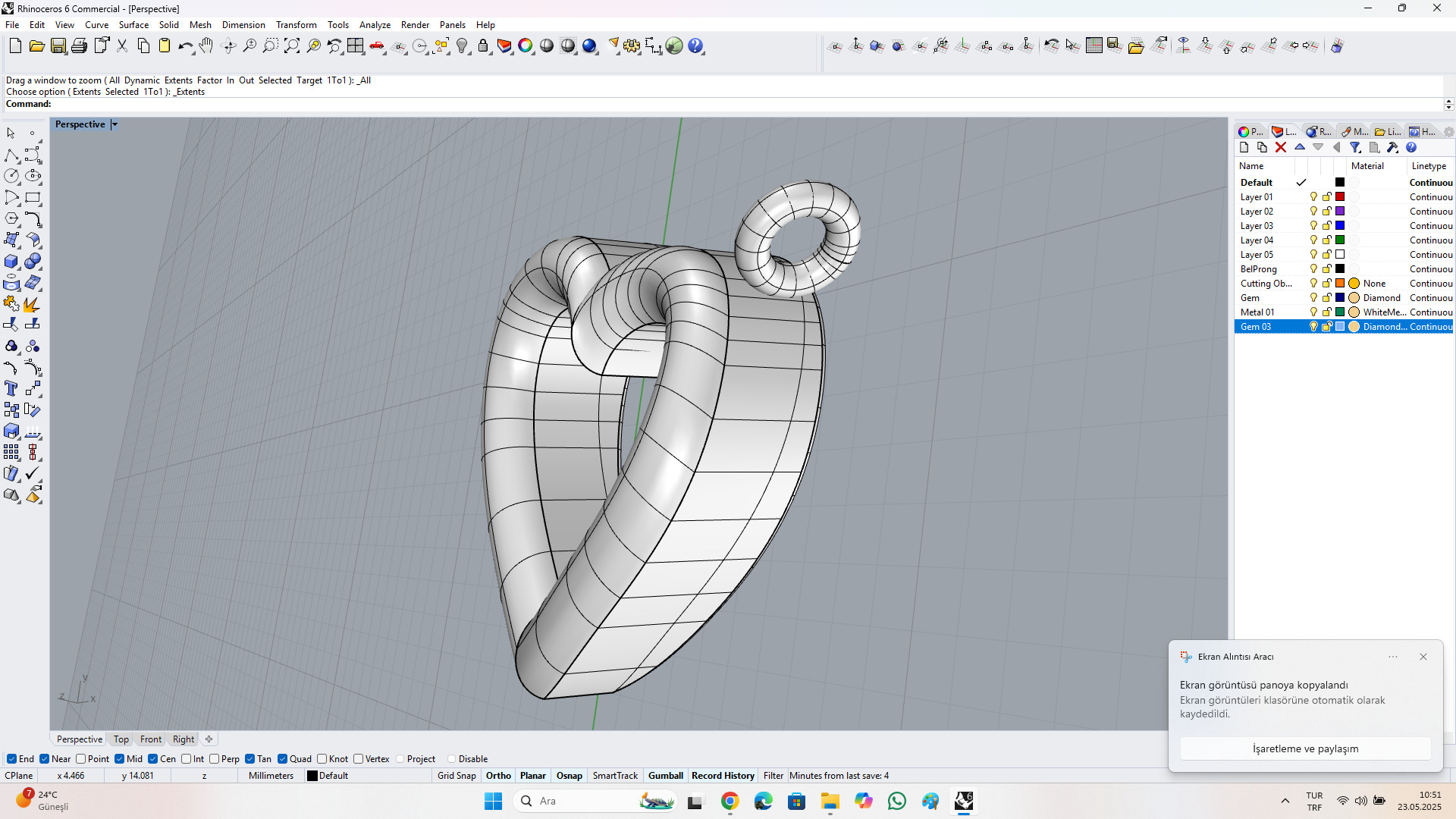 kalp kolye Free 3D model_6