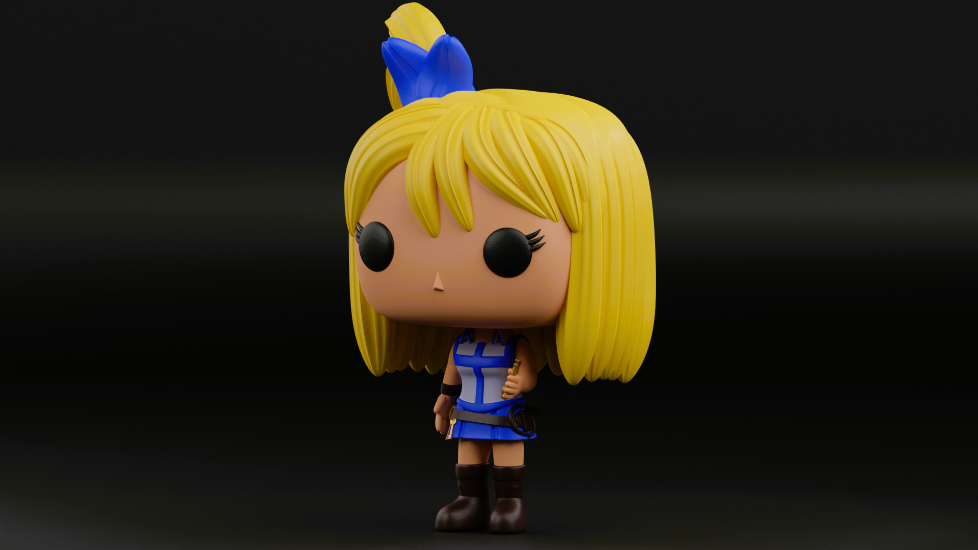 lusy funko pop from the anime Fairy Tail 3D print model_3