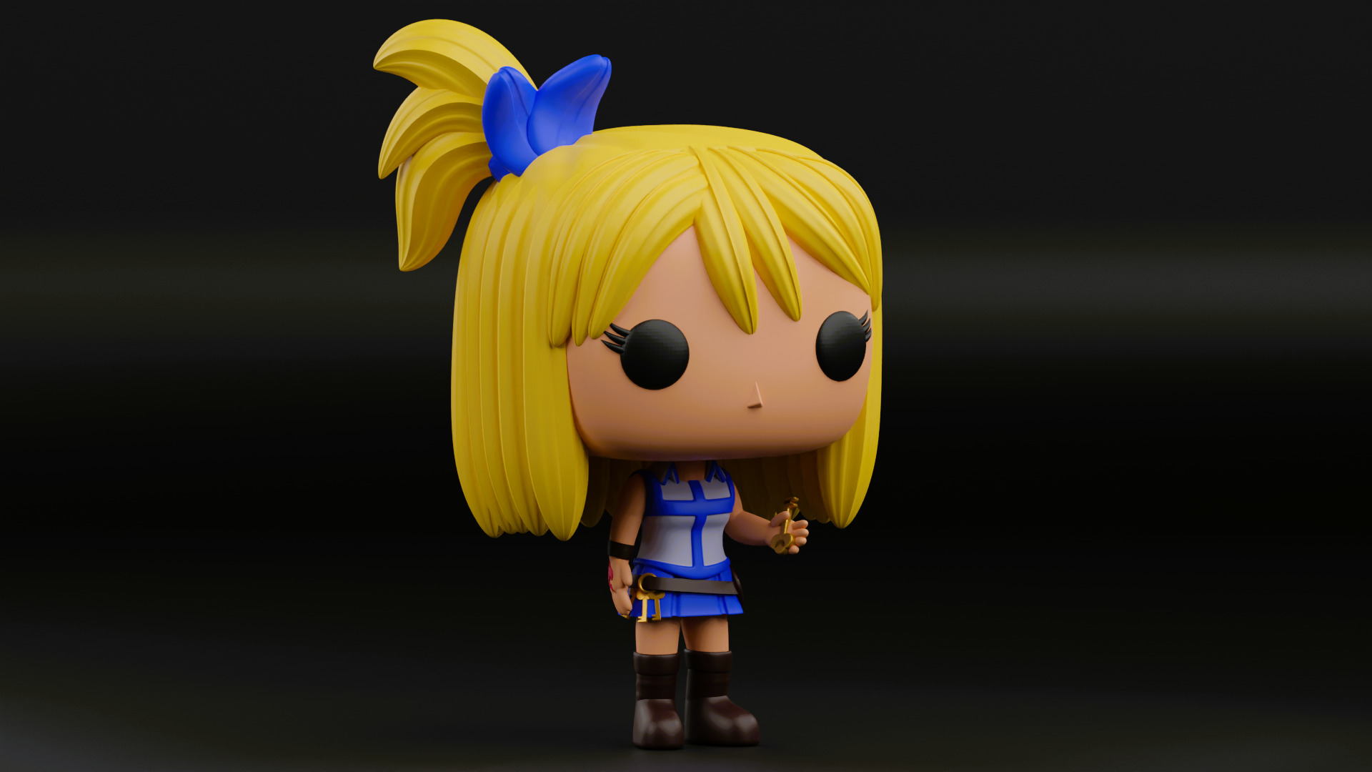 lusy funko pop from the anime Fairy Tail 3D print model_4