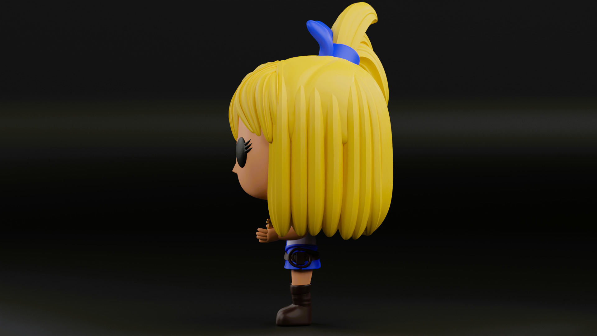 lusy funko pop from the anime Fairy Tail 3D print model_1