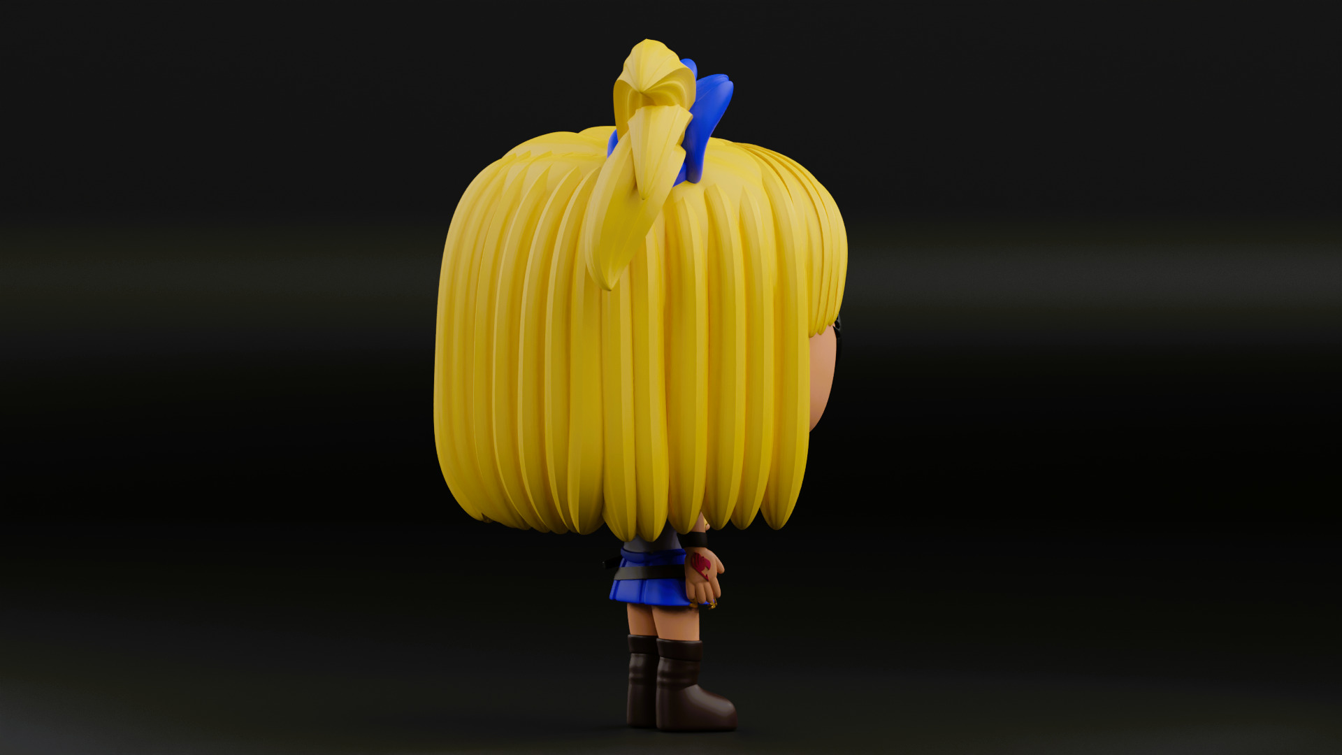 lusy funko pop from the anime Fairy Tail 3D print model_7