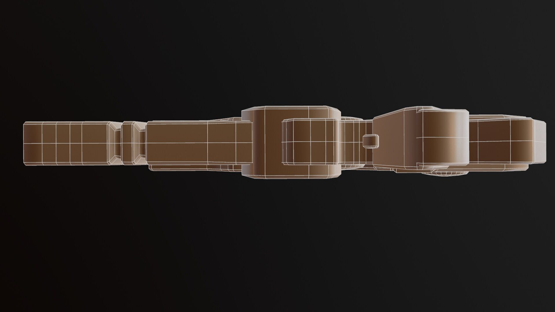 Sci Fi Gun Low-poly 3D model_30