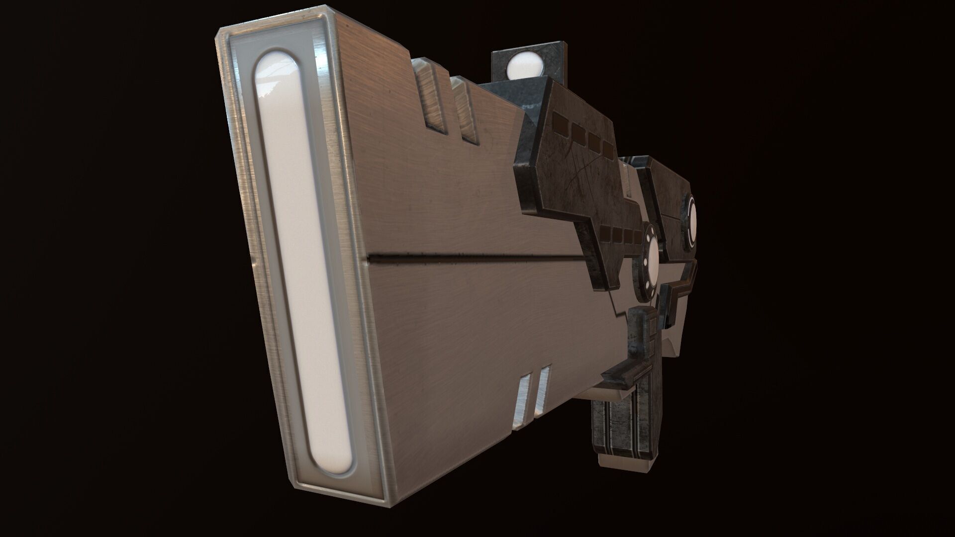 Sci Fi Gun Low-poly 3D model_14