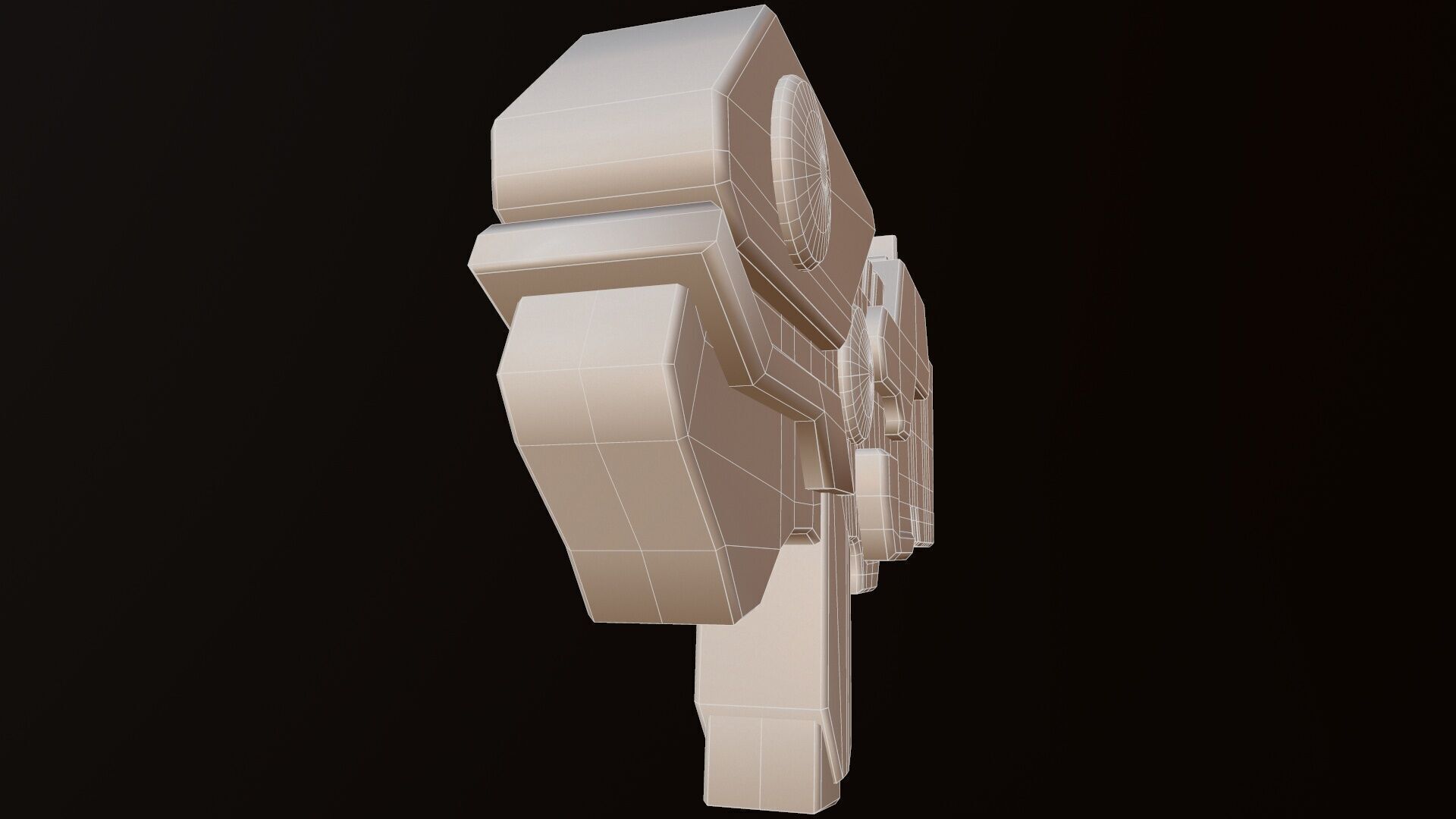 Sci Fi Gun Low-poly 3D model_31