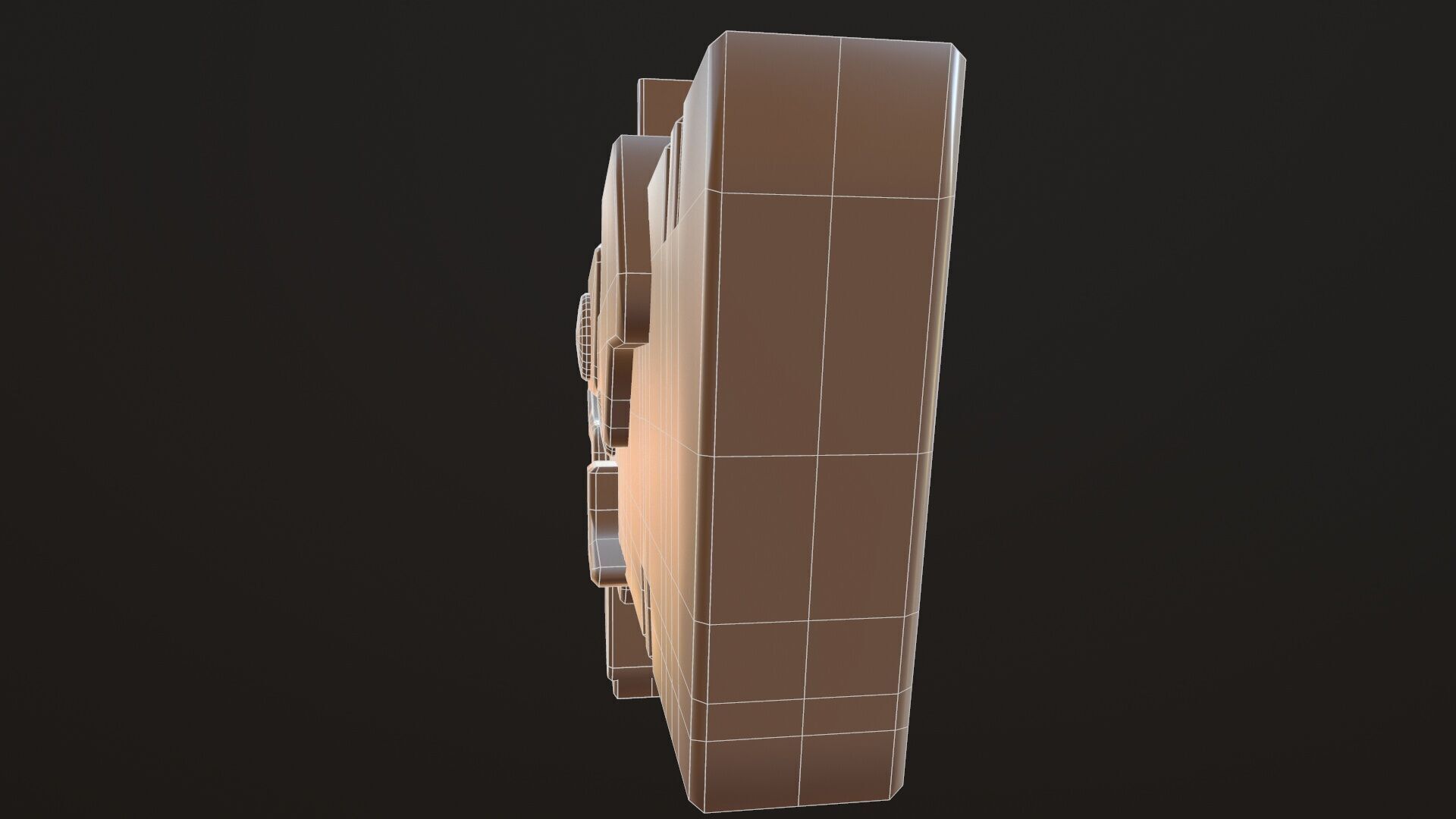 Sci Fi Gun Low-poly 3D model_32