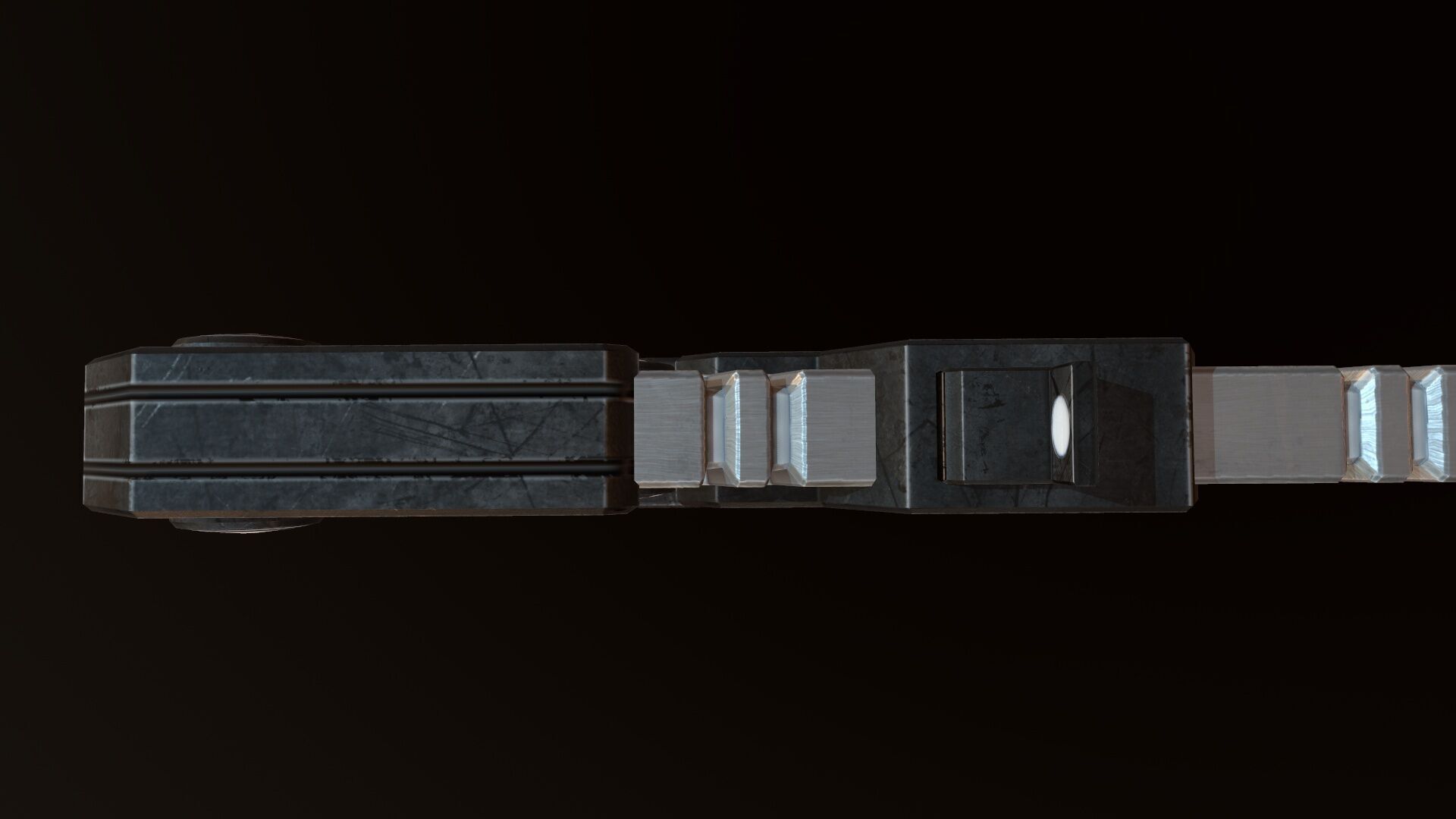 Sci Fi Gun Low-poly 3D model_20