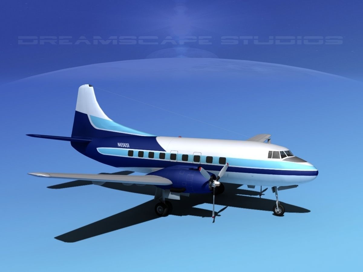 Martin 202 Private 3D model_7